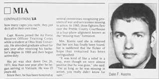 MIA Continued F5rom/1A DALE F. KOONS