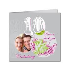 Die ist aber widerum auch zum 5. Karte Zum Hochzeitsjubilaum Rosenhochzeit 10 Jahre Planet Cards De