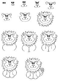 Comment Dessiner Un Lion Cartoon Vraiment Mignon 3236 Dibujos De Animales Dibujos Faciles Para Ninos Bloc De Dibujo