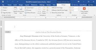 How to lock parts of a word document. Word 2016 Headers And Footers