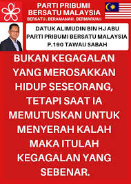 Selain itu, mahathir juga mengundurkan diri sebagai ketua partai pribumi bersatu malaysia. Parti Pribumi Bersatu Malaysia P 190 Tawau Home Facebook