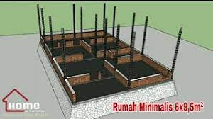 Ukuran 6x8 gambar pondasi rumah 6x9 3 kamar. Desain Rumah Minimalis Ukuran 6x9 5m Youtube