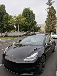 Black Model 3 With White Interior