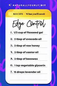 Check out our diy edge control selection for the very best in unique or custom, handmade pieces from our pomades, waxes & gels shops. How To Make Your Own Edge Control Gel Flaxseed Gel Homemade Hair Products Diy Edge Control