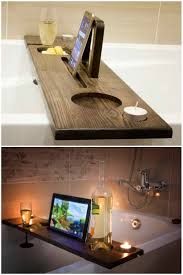 Beautiful Wooden Bath Caddy Made From Premium Oak Or Ash Wood Perfect Luxury Gift Idea This Tray Is Great For A Col Wooden Bath Bath Caddy Bathrooms Remodel