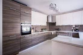 River line grey glossy flat panel. 5 Modern Trends For Kitchen Cabinets Kelowna Homeowners Crave Rafter 4k Contracting