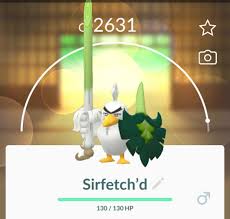 Evolved pokemon cannot be caught shiny. Pokemon Go Pogo Sirfetch D Video Gaming Video Games On Carousell