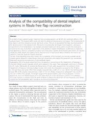 Pdf Analysis Of The Compatibility Of Dental Implant Systems