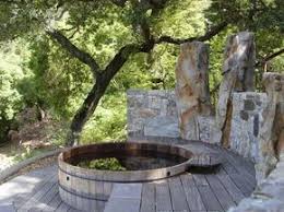 Holz Terrasse Steinterrasse Badefass Baum Garten Whirlpool Deck Steinterrasse Baume Garten