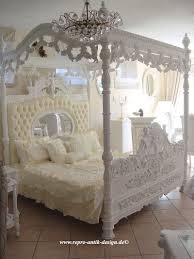 Himmelbett Barock Bett Weiss Engel Prunkbett Mahagoni Massivholz Barockbett Gold Decorating Toddler Girls Room Baroque Bed Luxurious Bedrooms
