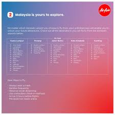 Maybe you would like to learn more about one of these? Dapatkan Pas Tanpa Had Penerbangan Dalam Malaysia Bersama Airasia Dengan Rm399