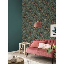 Leroy Merlin Papier Peint Vinyle Sur Intisse Motif Jungle Nocturne Vert 15 90 Papier Peint Vinyle Papier Peint Papier Peint Chambre Enfant