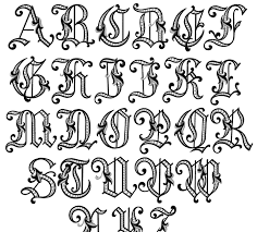 The old english font is also used a lot in text tattoo designs. Tattoo Fonts The Alphabet Tattoo Fonts Old English Cursive Alphabet Tattoos