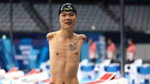 He is known as the armless swimmer. Yhrqu Qjjjf Vm