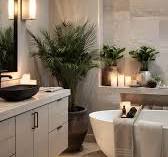 Gorgeous bathroom vanity created using Infinity Black ...