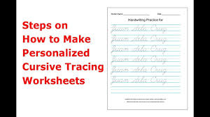 The recovered territories or regained lands (polish: Steps On How To Make Personalized Cursive Tracing Worksheets Youtube