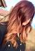 Rose Gold Burgundy Ombre