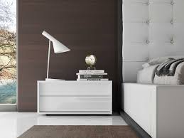 Traditional pink and white girls bedroom furnished with a pink nightstand, a white bed and a wall banner reading best day ever! Modloft Jane Glossy White Two Drawers Right Facing Nightstand Molmd323nsrwhtlaq