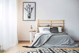 A cool girlish bedroom with a grey bed, pink and neutral bedding, a blush rug, a beaded chandelier and. 123 Black And White Bedroom Ideas Inspiration Photo Post Home Decor Bliss