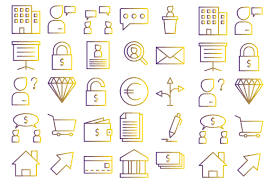 Download Business And Commerce Icons Graphic By Designvector10 Creative Fabrica PSD Mockup Templates