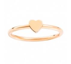 Anello cuori in oro rosa 18 kt con diamanti brown. Dodo Vendita Online Gioielli Dodo
