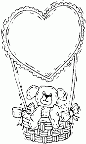 Supercoloring.com is a super fun for all ages: Teddy Bear Amp Heart Balloon Coloring Page Coloring Home
