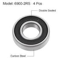 Uxcell R168ZZ Deep Groove Ball Bearing, 1/4"x3/8x1/8" Shielded Z2 Lever  Bearings 10pcs