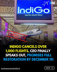 IndiGo is facing one of the biggest operational breakdowns in its history.  The airline cancelled more than 1,000 flights on December 5 alone, leaving  thousands of passengers stranded at airports across India.