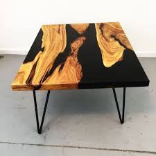 Shou sugi ban inspired burnt wood and epoxy table step by step tutorial. Brown And Black Epoxy Designer Black Coffee Table Id 20191449091