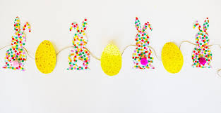 On this page, you'll find lots of easter bunnies and chicks, overflowing easter baskets, christian and religious pictures, spring flowers, and patterned easter eggs. Easter Bunting Tutorial Plus Free Bunny Template Expert Home Tips