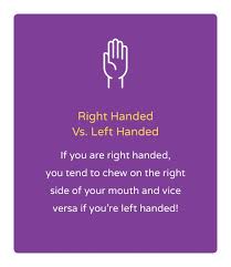 Orthodontic Fact 28 If You Are Right Handed You Tend To Chew On The Right Side Of Your Mouth And V Pediatric Dental Office Dental Fun Facts Pediatric Dental