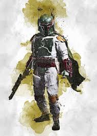 Boba Fett Boba Fett Poster Boba Fett Digital Mandalorian Etsy Star Wars Poster Star Wars Fan Art Star Wars Concept Art
