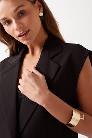 Only Maia Long Vest Blazer in Black
