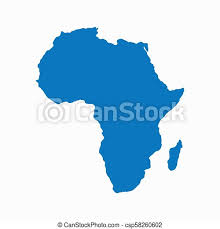 Download editable africa maps powerpoint presentations containing slides created as individual powerpoint objects, enabling high flexibility and customization of the maps properties. Blank Blue Similar Continent Africa Map Isolated On White Background Vector Template For Website Design Cover Canstock