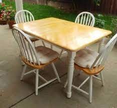 Browse our great prices & discounts on the best expandable tables kitchen room sets. 5 Piece Kitchen Table Set Table With Leaf And 4 Dining Table Chairs Hardly Used Ebay
