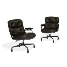 Mid century fauteuil de salon et ottoman de style eames, réplique de meubles classiques, en cuir grainé et contreplaqué avec base pivotante robuste (cuir noir, bois de palissandre, version festnight fauteuil en cuir fauteuil de salon chaise bureau chaise de salle à manger marron 66 x 69 x 74 cm. Ray 1912 Eames Paintings Artwork For Sale Ray 1912 Eames Art Value Price Guide