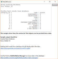 Maybe you would like to learn more about one of these? Using Sqlite In C Vb Net Codeproject
