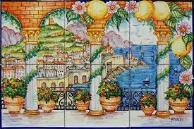 Check spelling or type a new query. Terrace With Flowers And Lemons Amalfi Italy Treasures Of Etsy In 2021 Tile Murals Italy Decor Amalfi