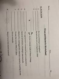 The shapes of bacteria worksheet. Solved Date Pd Name Virus And Bacteria Worksheet Fill In Chegg Com