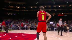 Trae young atlanta alternate jersey #96 pop sports nba action figure (bundled with ecotek protector to protect display box). Video Trae Young Rocks No 8 Jersey In Memory Of Kobe Bryant For Sunday S Game And Drills Half Court Heave