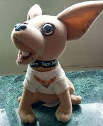 1990 S Taco Bell Chihuahua Vintage Plush Collectible Nostalgic Toys 1990s Childhood Childhood Toys