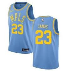 Browse los angeles lakers jerseys, shirts and lakers clothing. Lebron James 23 Los Angeles Lakers Men S N Blue Mpls Classics Jersey Ebay