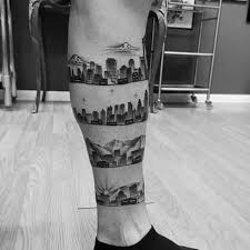 Taking the traditional black on a white tattoo, and changing it up to white on black, an inverted design is the reverse of the standard image. Top 37 Calf Band Tattoo Ideas 2021 Inspiration Guide