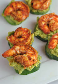 Become a member, post a recipe and get free nutritional shrimp appetizers. Avocado Cucumber Shrimp Appetizer Prevention Rd