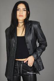 Black Ms Maxima Leather Blazer Jacket Vtg 90s Distressed Worn In Biker Moto Motorcycle Buttery Soft Goth Rocker Rock N Roll Coat Xs Small Leather Blazer Women Leather Blazer Leather Blazer Jacket