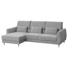 Se non hai molto spazio, è meglio un divano letto a due posti o un piccolo divano angolare. Slatorp Divano A 3 Posti Con Chaise Longue Sinistra Tallmyra Bianco Nero Ikea It