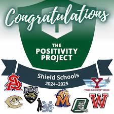 GREEN SHIELD AWARD! Eight Clovis Unified schools have received the title of  a 2025 Green Shield School by The Positivity Project! The title is earned  by schools that are dedicated to fostering