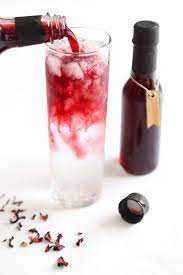Homemade Hibiscus Syrup Hibiscus Syrup Simple Syrup Recipes Hibiscus Syrup Recipe