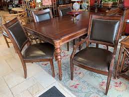 Sophisticated yet livable, rustic patina offers traditional designs perfectly modernized for today's casual living spaces. Bernhardt Abbington Dining Room Set Simple Lines Neoclassical Enhanced With Artistic Touches Including Turne Selling Furniture Sell Used Furniture Home Decor
