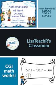 Cgi Math Number Talks Algebra And Algebraic Operations Fifth Grade Cgi Math Math Words Math